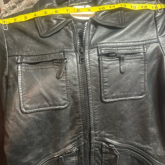 DKNYleather coat - Picture 2 of 3